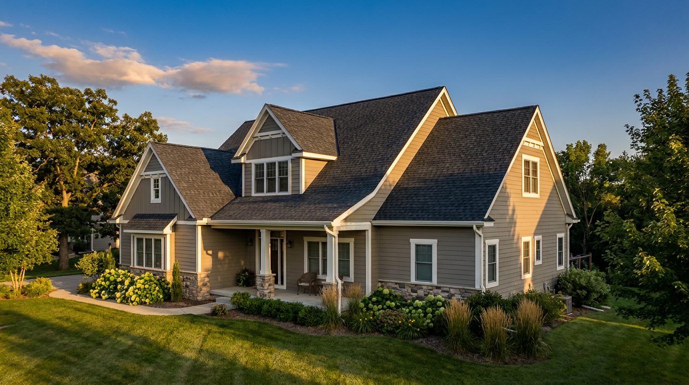 Home shown with Architectural shingle